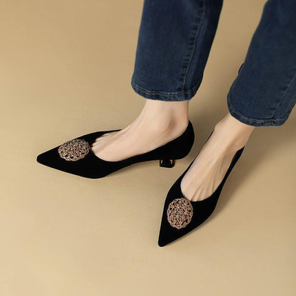 Nuut Franse Styl Dames Stiletto Puntneus Skoene