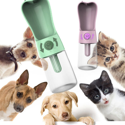 Pet Dog Cat Water Bottle Portable Feeder