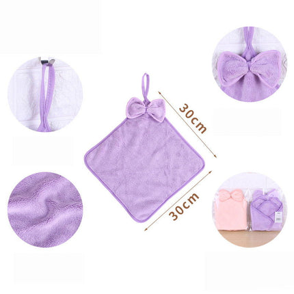 Koraalfluweel-strikkie-absorberende handdoek