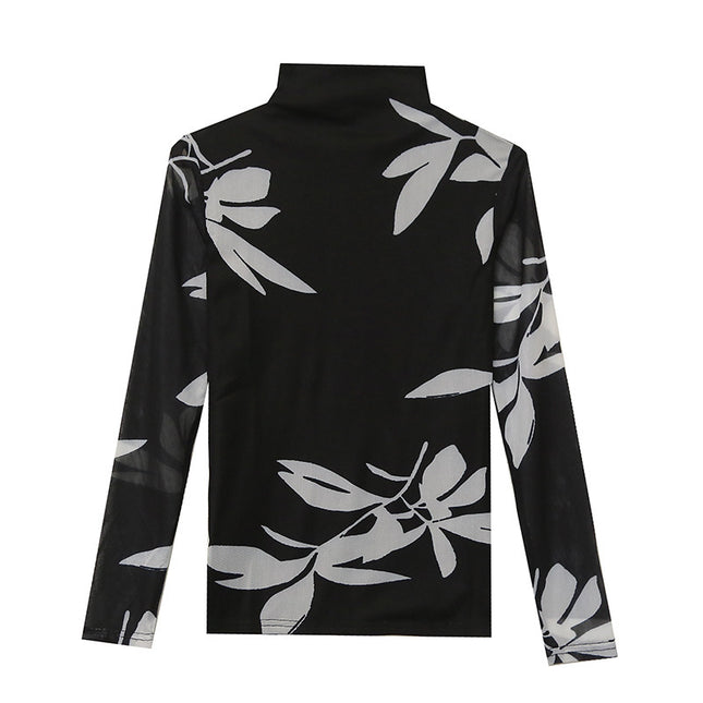 Women's Long Sleeve Autumn And Winter Ocean Graceful Slim-fit Tops