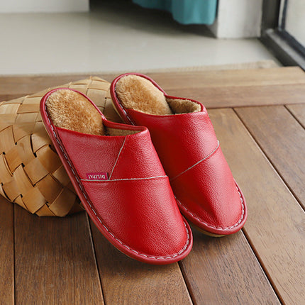 Winter Warm Anti-gly Leer Pantoffels