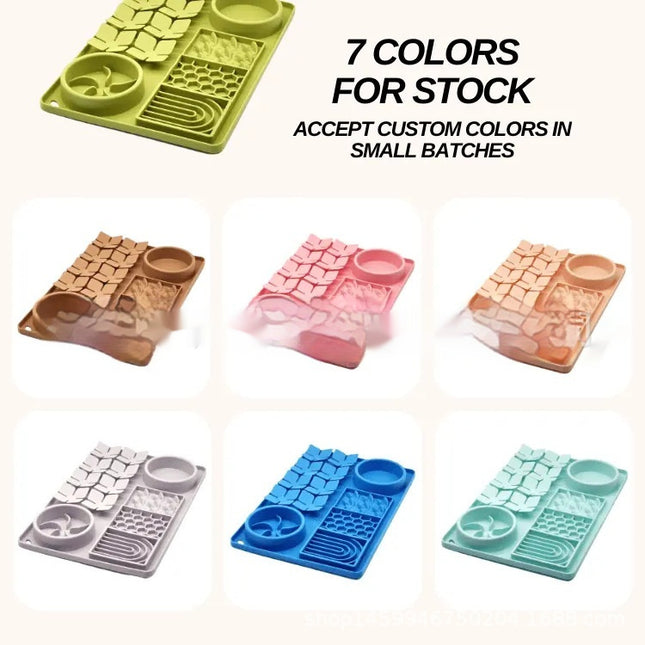 Pet Tableware Slow Food Suction Cup Slow Food Mat Dog Licking Mat