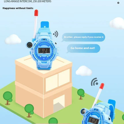 'n Paar Kinderspeelding-Walkie-talkie Horlosie Langafstand HD Draadlose Oproep