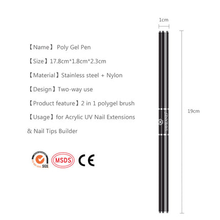 Manicure Double Head Phototherapy Brush Set