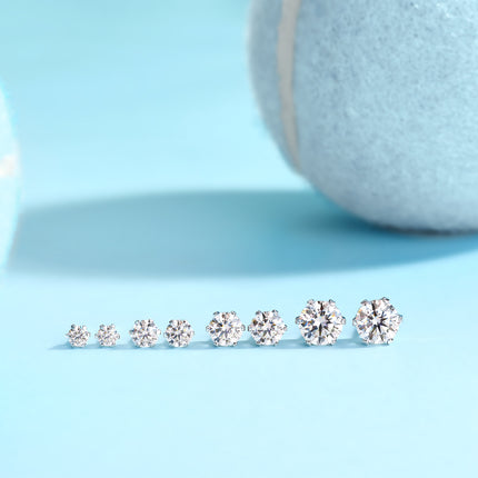 Sterlig Solo Dans - Premium Moissanite Luukse Mode Ligte Luukse Juweliersware Silwer Knopoorbelle S925 Versilwerde Platinum