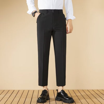 Business Gentleman Straight Casual Cropped Pants Fall