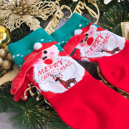 Fashion Simple Magnetic Christmas Socks For Men And Women