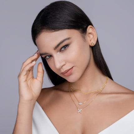 Peervormige Inlegsel Van Topgehalte Moissanite, Luuks En Modieus, Minimalistiese Tendens Juweliersware, Silwer Hanger Halssnoer, Kraagketting, S925 Silwer Ge-elektroplateer Met Goud