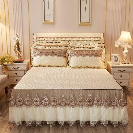 Gequilte Kantbedrok Verdik Plus Katoen Bedsprei Enkelstuk Simmons Bedoortreksel Bed Omtrek 1.8m Bed