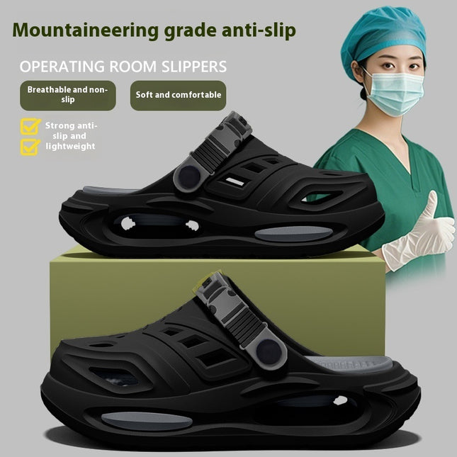 Slippers Men's Summer Outdoor Hole Shoes Deodorant And Non-slip