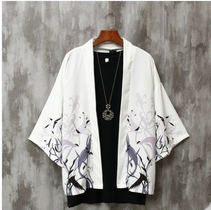 Summer Three-quarter Sleeve Shirt Men's Loose Chinese Style Men's Clothing