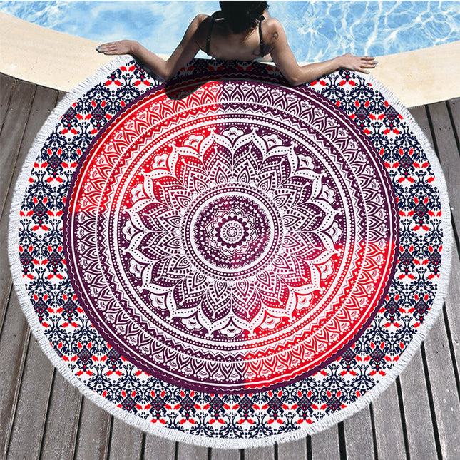 Gedrukte strandhanddoek mikrovesel
