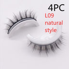 L09 natuurlike styl / Vierkantige boks in vier kleure / 4 STKS