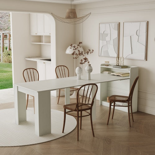 Moderne Uitskuifbare Eetkamertafel Met Berging