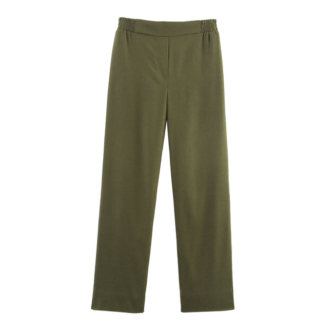 Linen Double Breasted Suit Jacket Linen Wide Leg Pants Suit