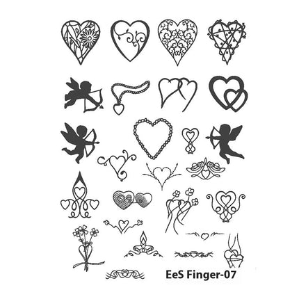 Herbal Juice Tattoo Sticker Sweat-proof Non-reflective Finger Niche Stickers
