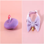Purple set / Suitable For 5 To 15kg Pets