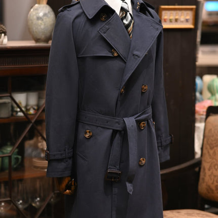 Double Breasted Business Coat British Casual Raglan Sleeve Overcoat