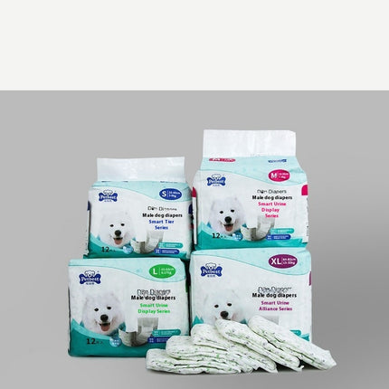 Petbest Male Dog Diaper Wearable Urine Display