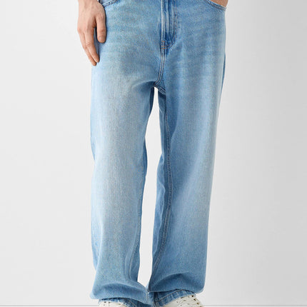 Creative Casual Versatile Men's Straight Jeans