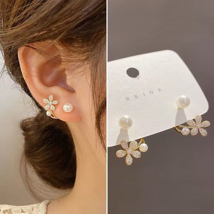 Women's Flower Elegant High-grade Earrings Summer