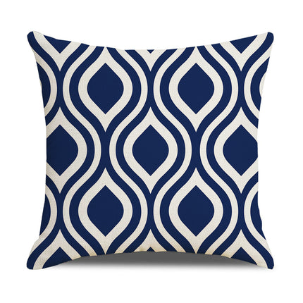 Oorgrens-kussingsloop Eenvoudige Geometrie Warmverkope Linne Kussingsloop Sofa Kussing Huishoudelike Items