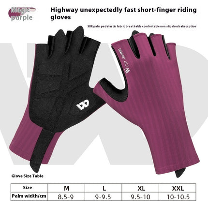 Anti-skid Shock Absorption Breathable Half-finger Gloves For Riding