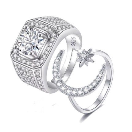 Ringe Opening Trou Simulasie Diamant Ring