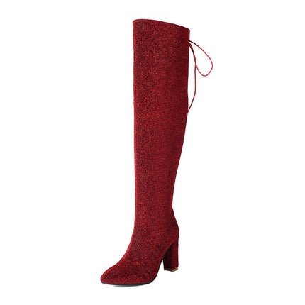 Over-the-knee Nightclub Knight 40-47 Large Size Boots
