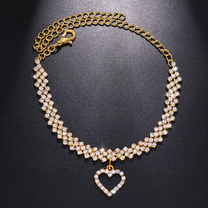 Modieuse Diamant Strass Enkelbandjie Vir Vroue