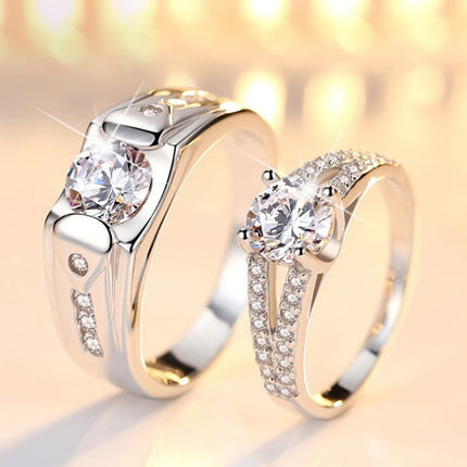 Ringe Opening Trou Simulasie Diamant Ring