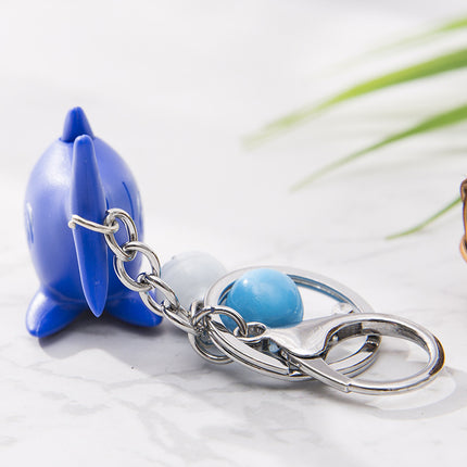 Shark LED Light And Sound Keychain Birthday Gift Couple Phone Pendant