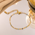 Blue And White Bracelet