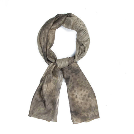 Camouflage Outdoor Net Scarf Camouflage Multicolor