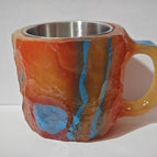 Volcano Red / 10cm High / Flat mouthed inner liner