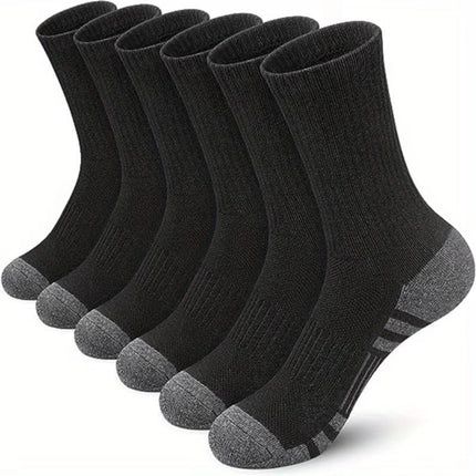 Color Matching Athletic Socks Plus Size Basketball Mid Tube Cotton Breathable