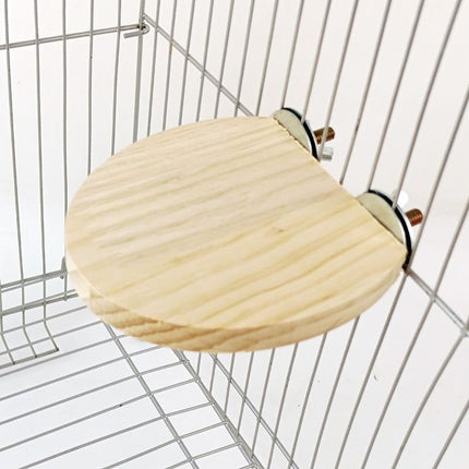 Climbing And Playing Bird Cage Accessories Toy Solid Wood Jumping Platform Standing Board
