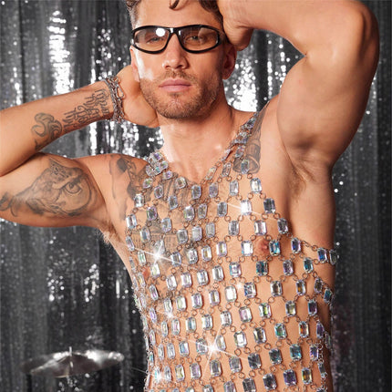 Swaarmetaal Styl Juweel Vest Top