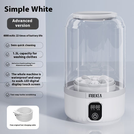 Koordlose Mini Wasmachine Draagbare Outomatiese