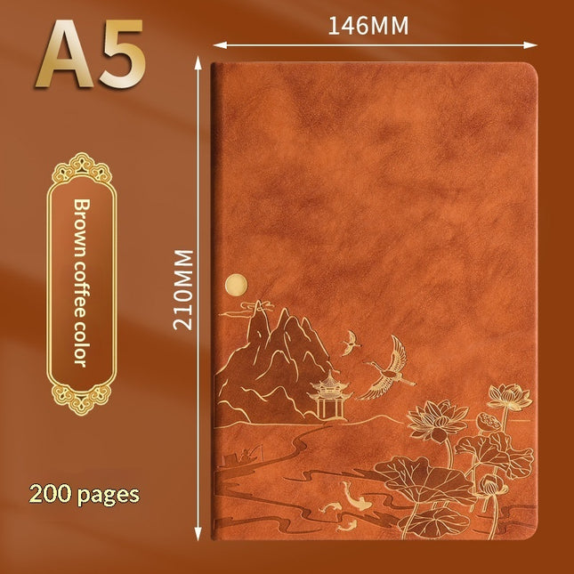 Vintage Chinese Style Business Office Stationery A5 Notebook Gift Box Set