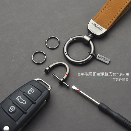 Car Key Ring Genuine Leather Pendant