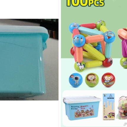 Big Size DIY Magnetic Construction Set Early Learning Constructor Variety Magnetic Rod Building Blocks For Children Toys Gift