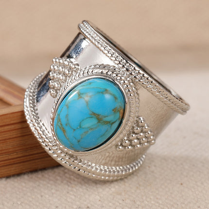 Retro Boheemse Geometriese Ring Europese En Amerikaanse Styl