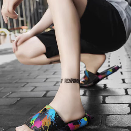 Men's External Wearing Of Fecal Feeling Slippers