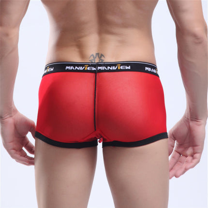 Fashion Personality Mesh Big Boxer Men's Underwear