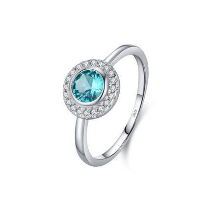Vroue se S925 Silwer Franse-styl Elegante Diamant-ingelegde Ring