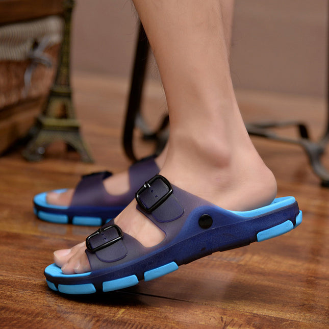 Slippers Men's Summer Sandals Men's Beach Shoes Sandals And Slippers Hole Shoes Non-slip Men's Flip Flops Trendy Shoes Popular Men's Shoes