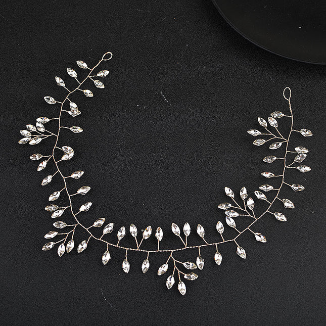 Perde-oog Silwer Buigsame Ketting Hoofband Hoofbedekking Troue