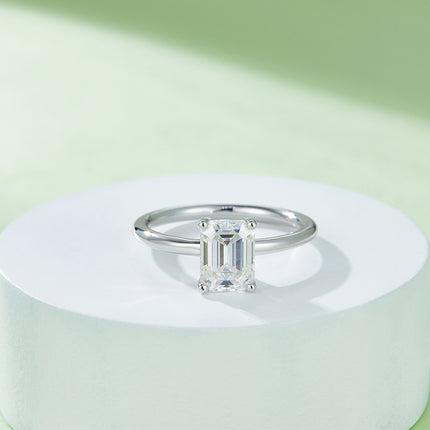 Ashoekige Moissanite Geset Met Topgehalte Moissanite Luukse En Modieuse Ligte Luukse Juweliersware Silwerring S925 Silwer Elektroplateer Met Platinum