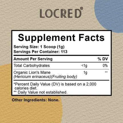 Lion Mane Powder Mushroom